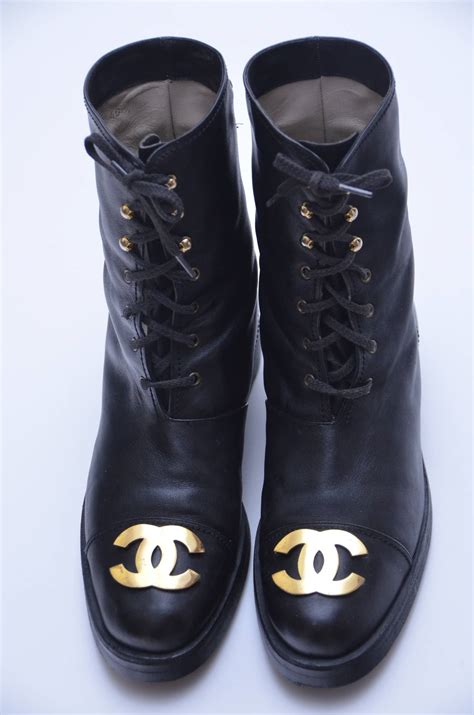 vintage chanel combat boots.